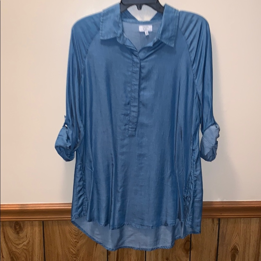 Linen jean 3/4 tunic Size PM